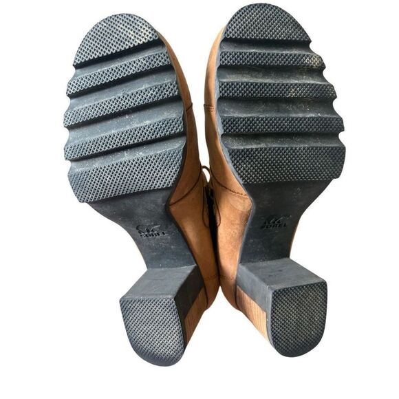 Sorel Addington Lace Up Bootie Womens Size 8.5 Elk Brown Leather Waterproof - Picture 7 of 11